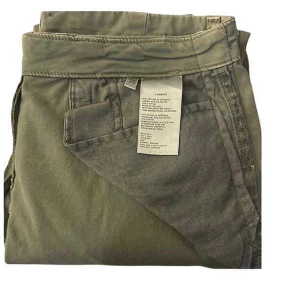 L'AGENCE Green Ankle Cropped Jeans Tapered Fit - PRELOVED - Picture 7 of 8